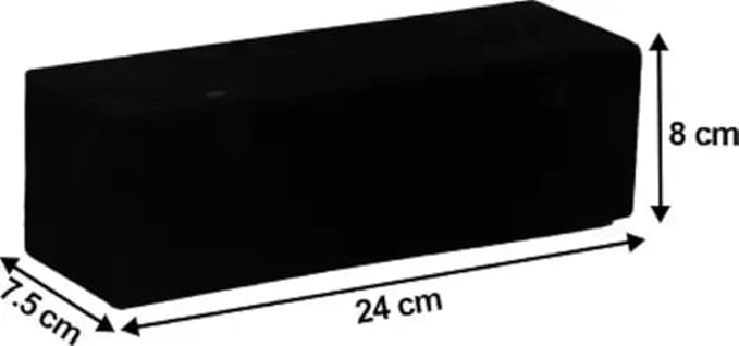 TREVIYAA Velvet Large Earring Studs Tops Velvet Folder 16 Pairs Organizer Jewellery Vanity Box jewellery box (Black)