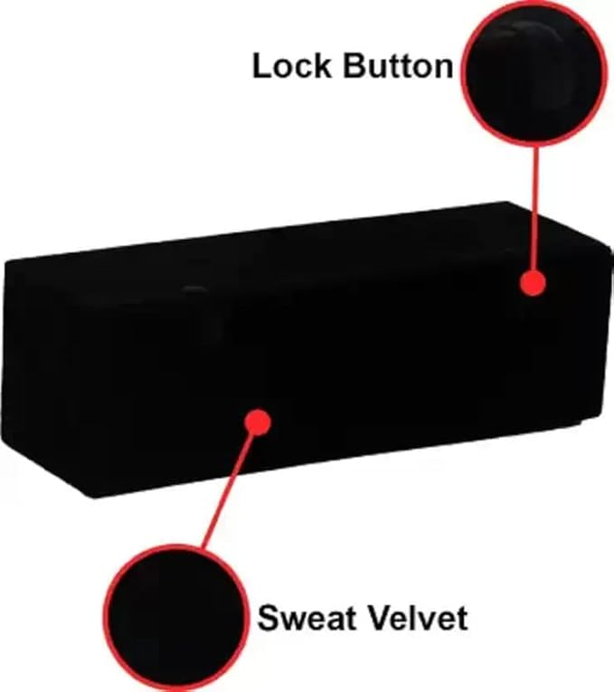 TREVIYAA Velvet Large Earring Studs Tops Velvet Folder 16 Pairs Organizer Jewellery Vanity Box jewellery box (Black)