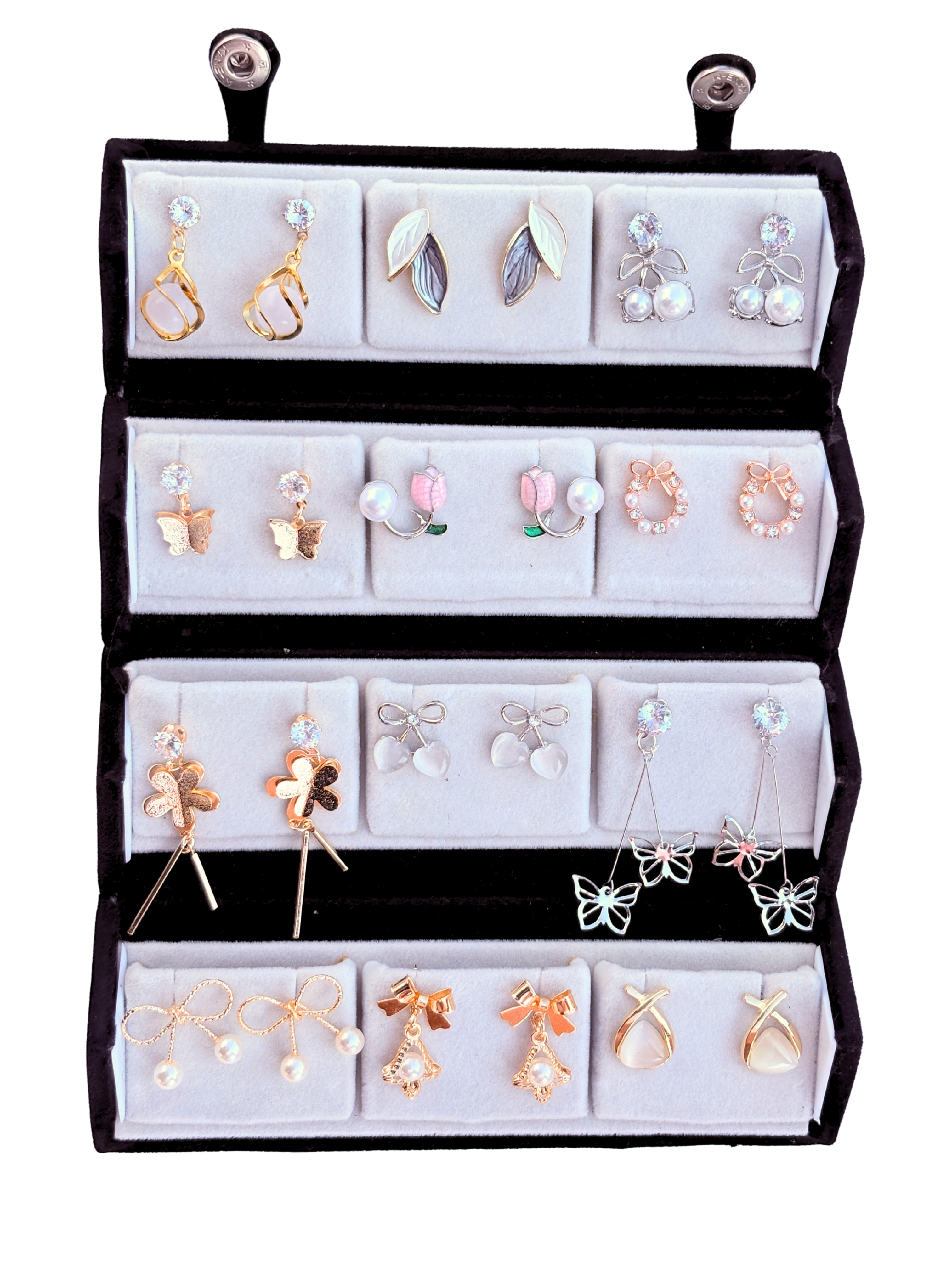 12 Pairs Stylish Western Earrings Set for Women – Trendy & Ethnic Jewelry Collection